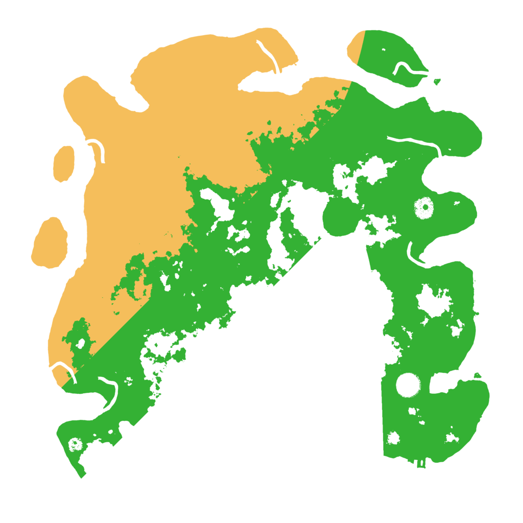 Biome Rust Map: Procedural Map, Size: 3800, Seed: 86121000
