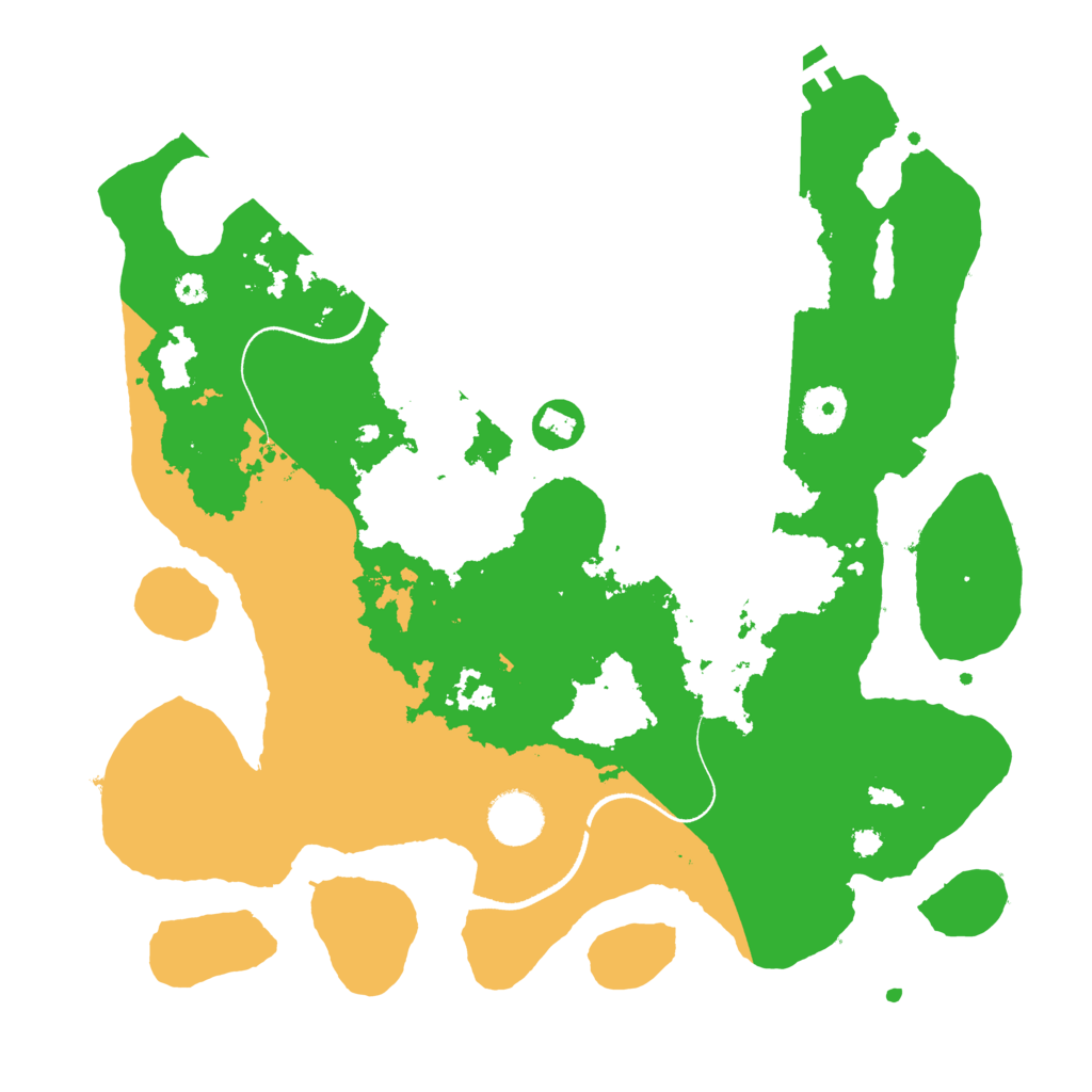 Biome Rust Map: Procedural Map, Size: 3500, Seed: 1208754064