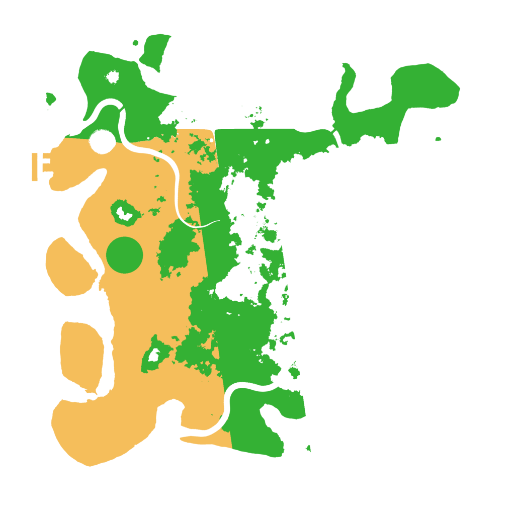 Biome Rust Map: Procedural Map, Size: 3700, Seed: 391122852
