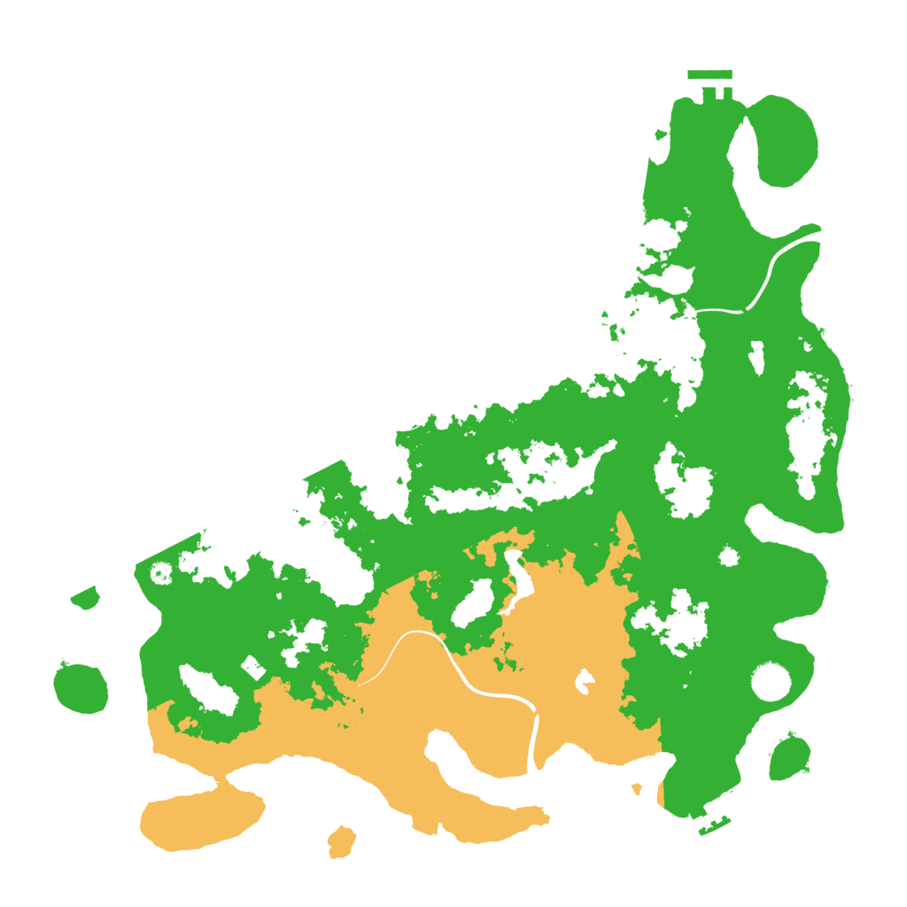 Biome Rust Map: Procedural Map, Size: 4100, Seed: 8013736
