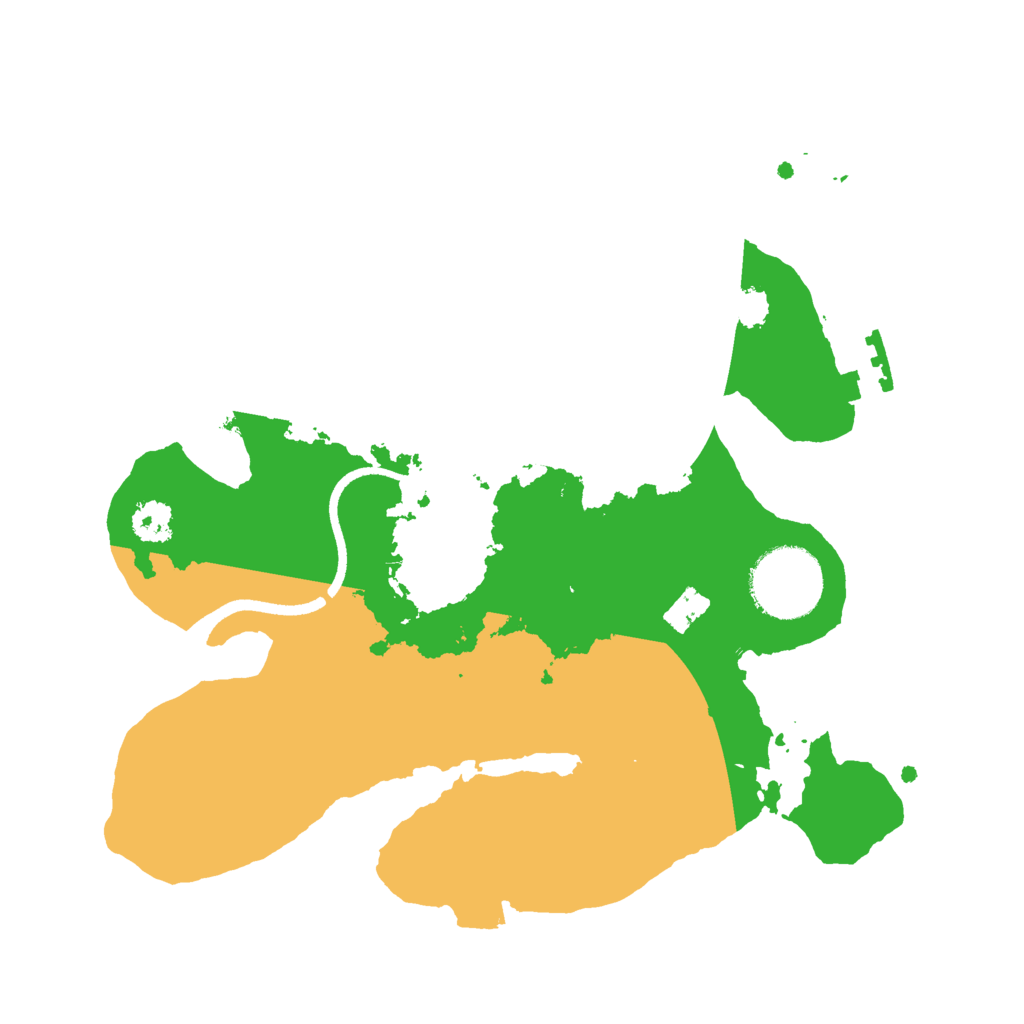 Biome Rust Map: Procedural Map, Size: 2500, Seed: 12080