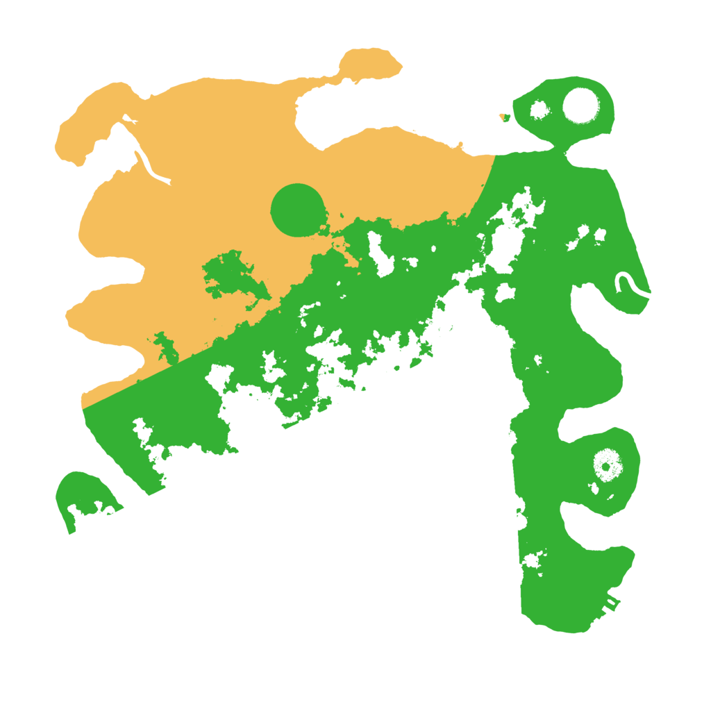 Biome Rust Map: Procedural Map, Size: 3500, Seed: 84455988