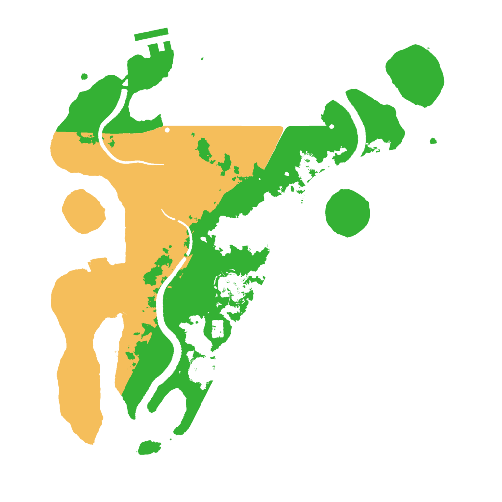 Biome Rust Map: Procedural Map, Size: 3000, Seed: 515560978