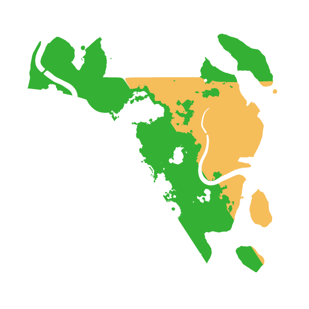 Biome Rust Map: Procedural Map, Size: 2800, Seed: 25550