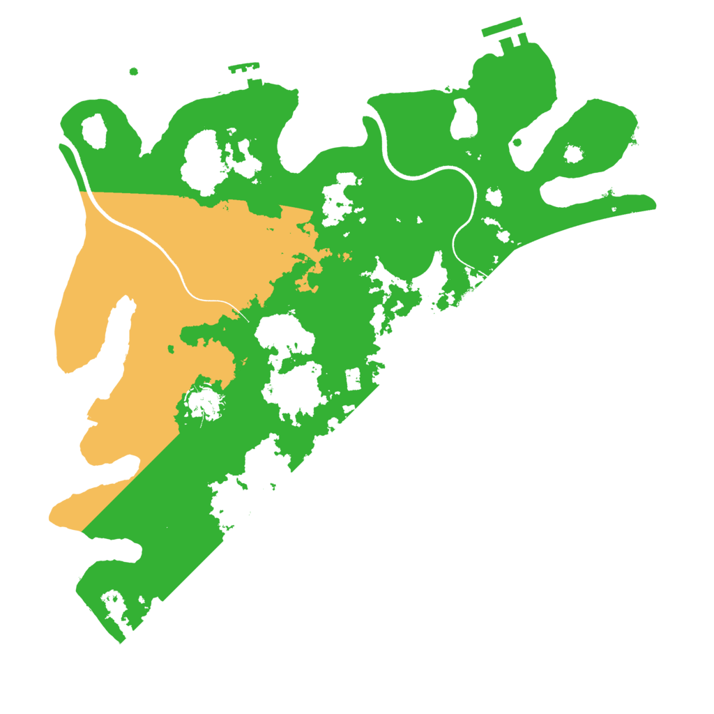 Biome Rust Map: Procedural Map, Size: 3500, Seed: 98614175