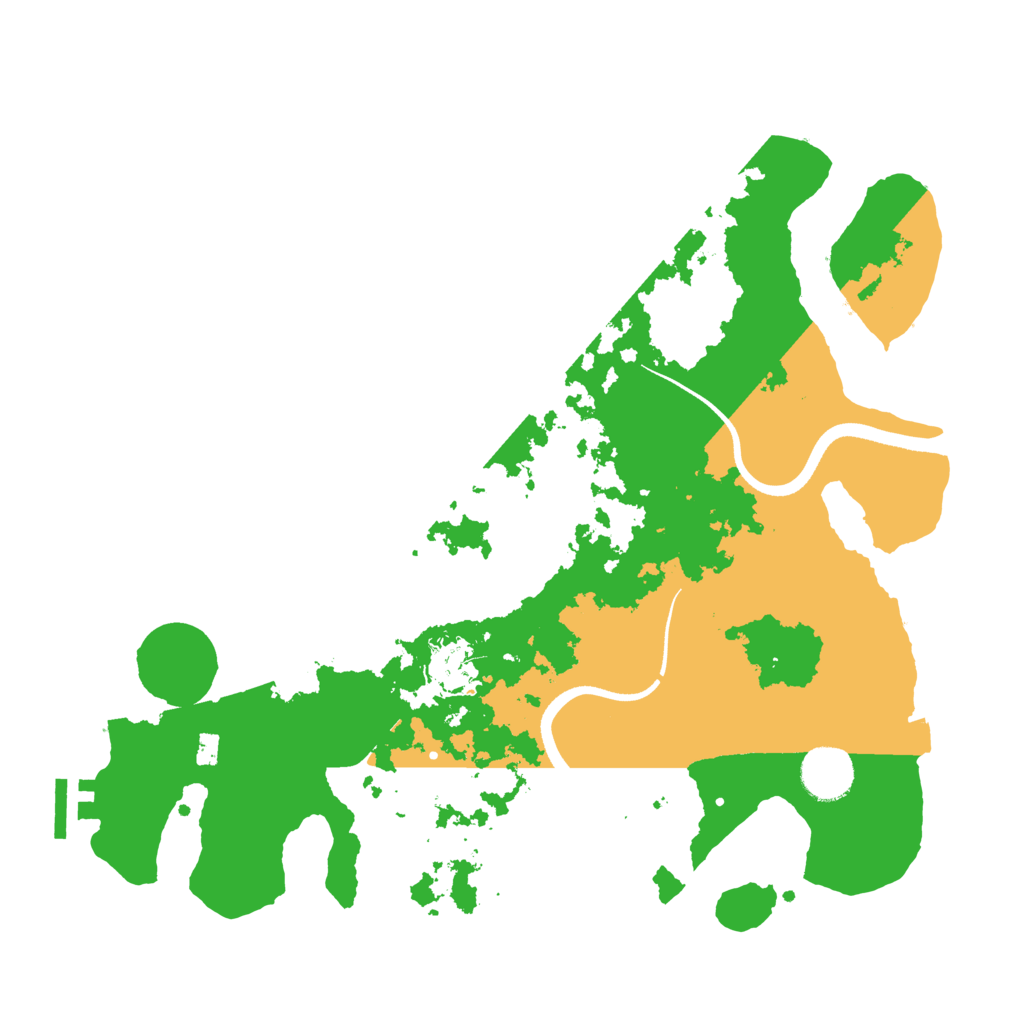 Biome Rust Map: Procedural Map, Size: 3450, Seed: 91985451