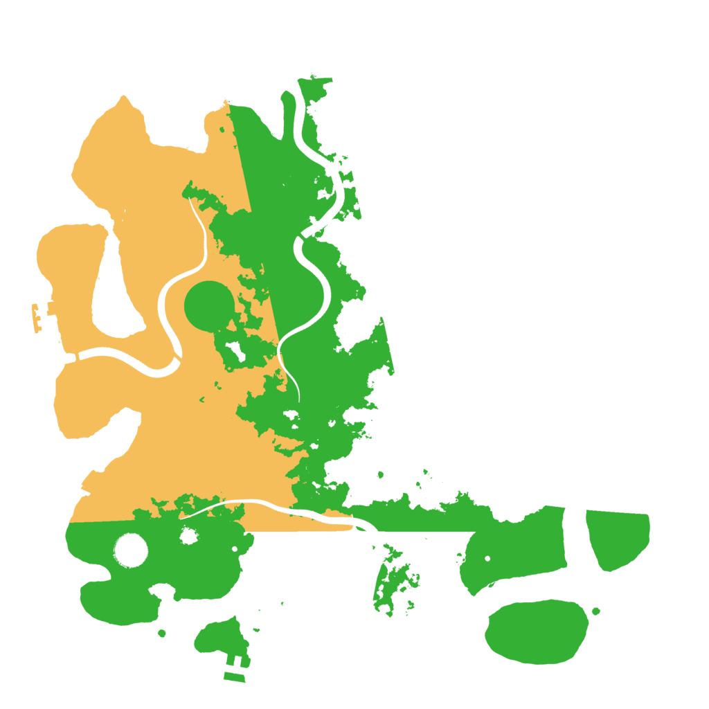 Biome Rust Map: Procedural Map, Size: 3700, Seed: 67790989