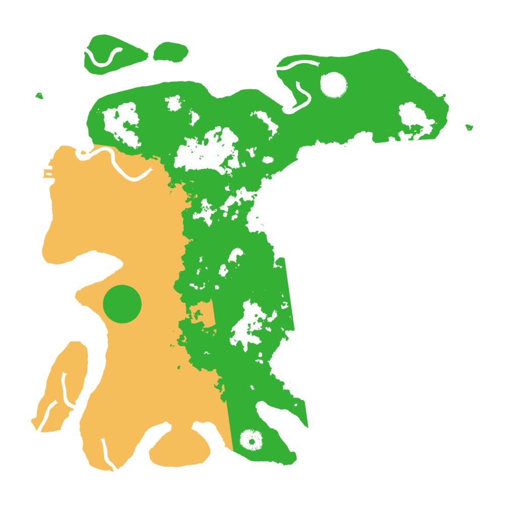 Biome Rust Map: Procedural Map, Size: 3550, Seed: 72409593