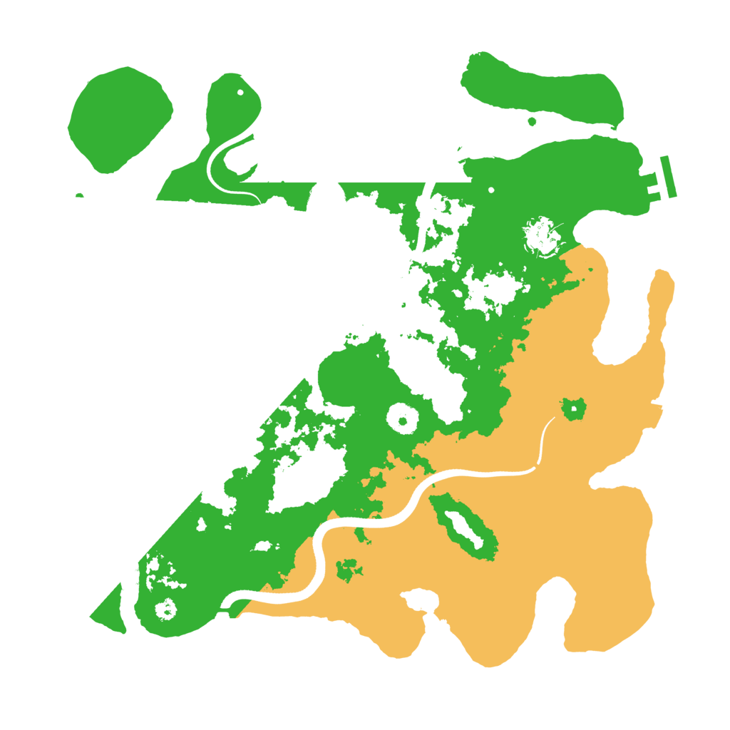 Biome Rust Map: Procedural Map, Size: 3500, Seed: 45030827