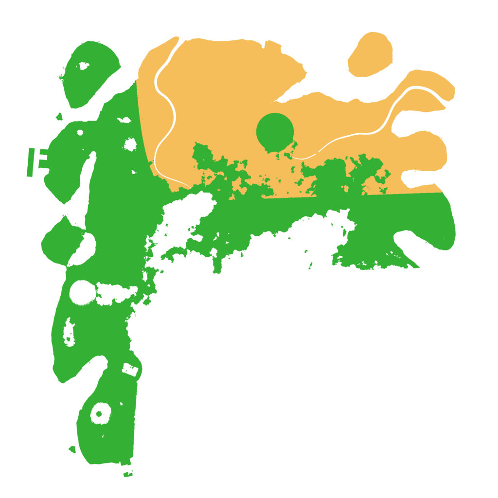Biome Rust Map: Procedural Map, Size: 3500, Seed: 11526931