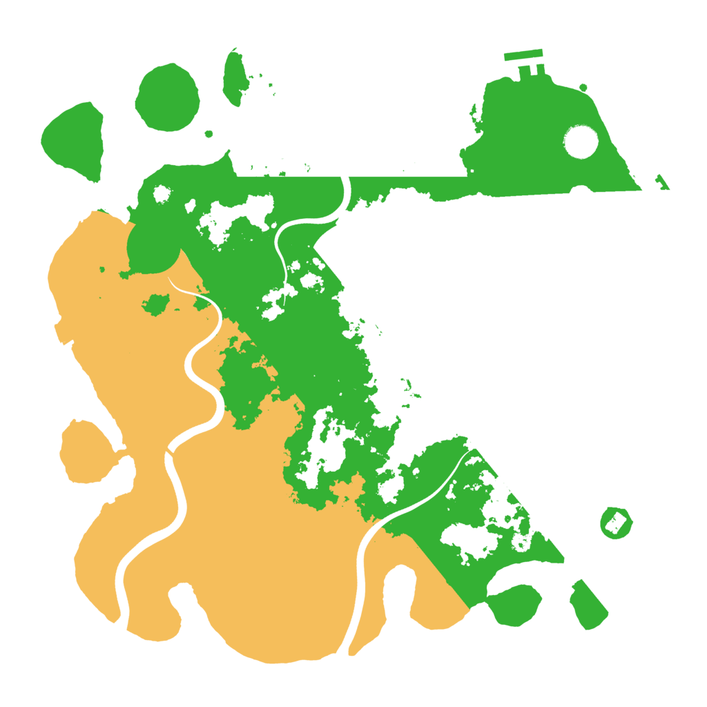 Biome Rust Map: Procedural Map, Size: 3700, Seed: 1117430091