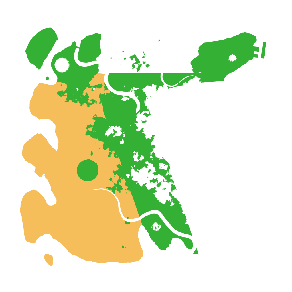 Biome Rust Map: Procedural Map, Size: 3600, Seed: 70862