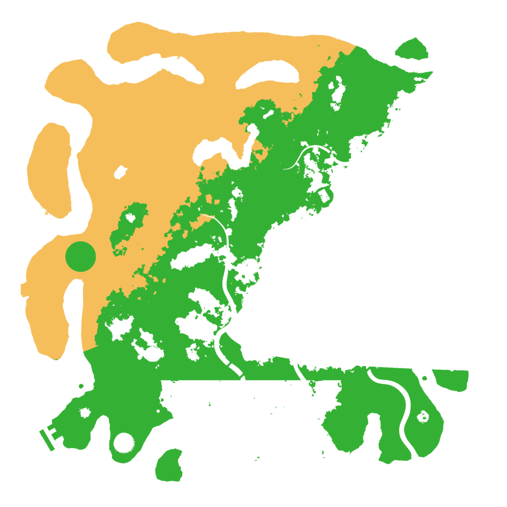 Biome Rust Map: Procedural Map, Size: 4400, Seed: 9541832
