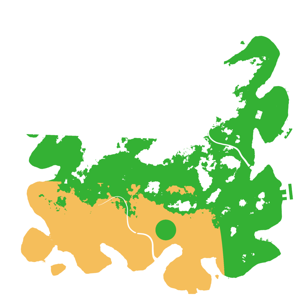 Biome Rust Map: Procedural Map, Size: 3950, Seed: 91184674