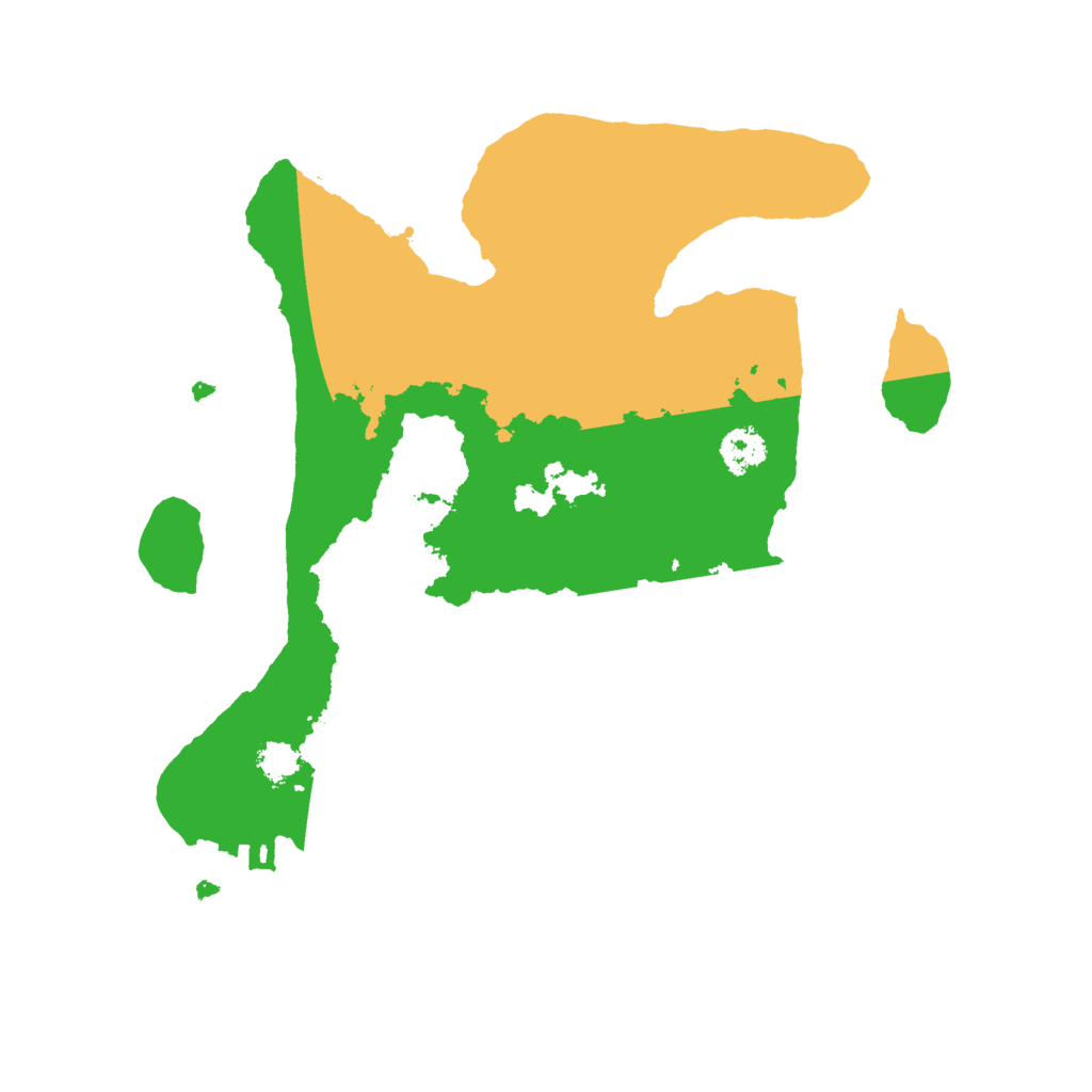 Biome Rust Map: Procedural Map, Size: 2500, Seed: 9838124