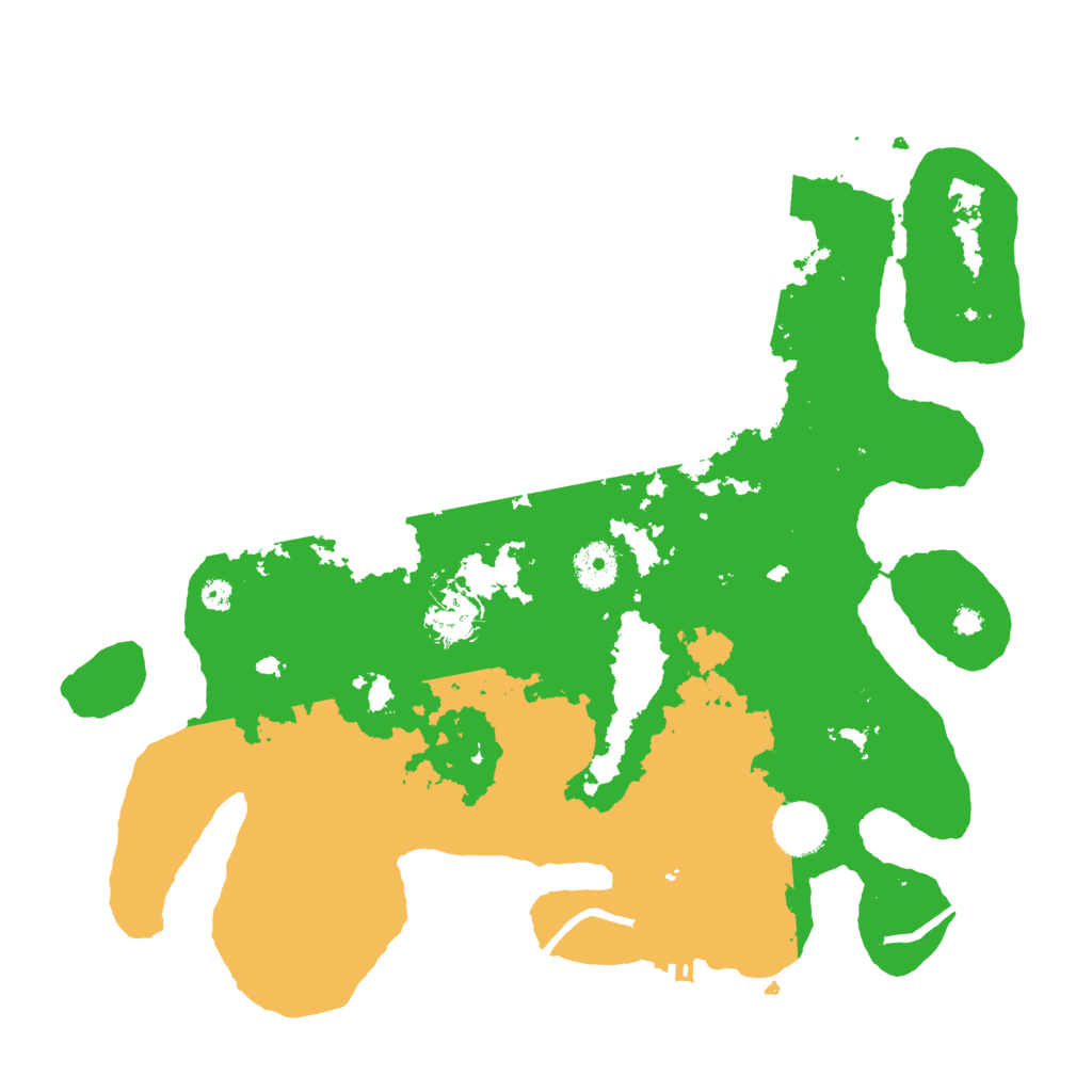 Biome Rust Map: Procedural Map, Size: 3600, Seed: 92713058