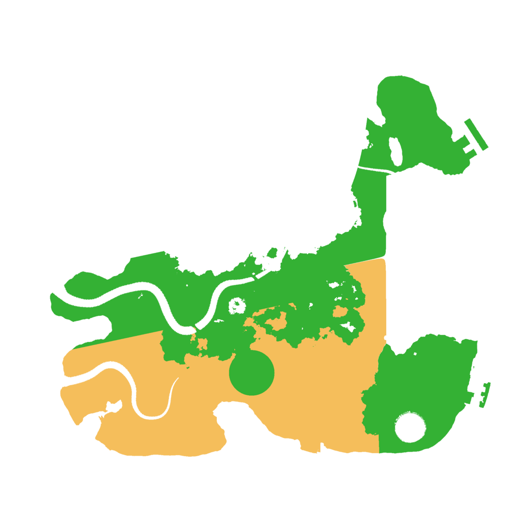 Biome Rust Map: Procedural Map, Size: 3000, Seed: 66930388