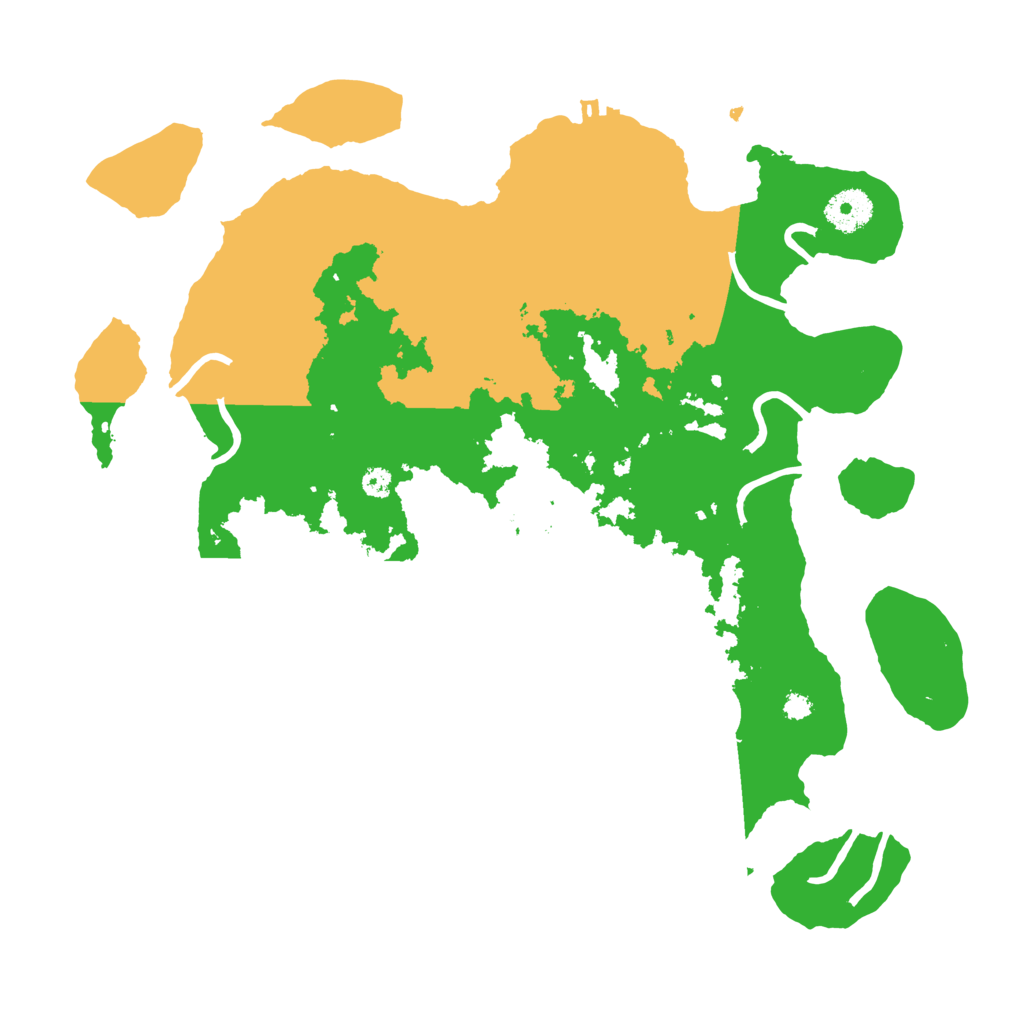 Biome Rust Map: Procedural Map, Size: 3500, Seed: 2139582694