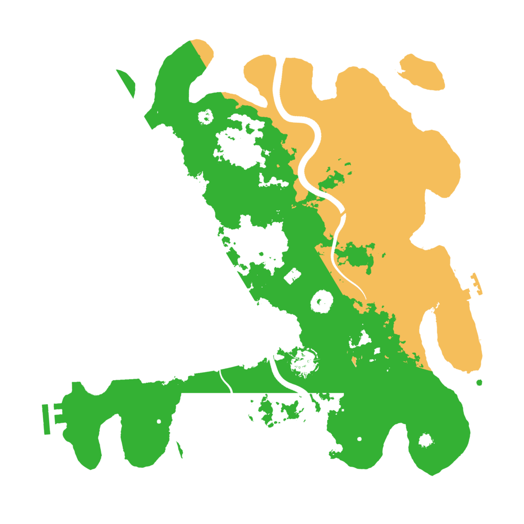 Biome Rust Map: Procedural Map, Size: 3500, Seed: 462407698
