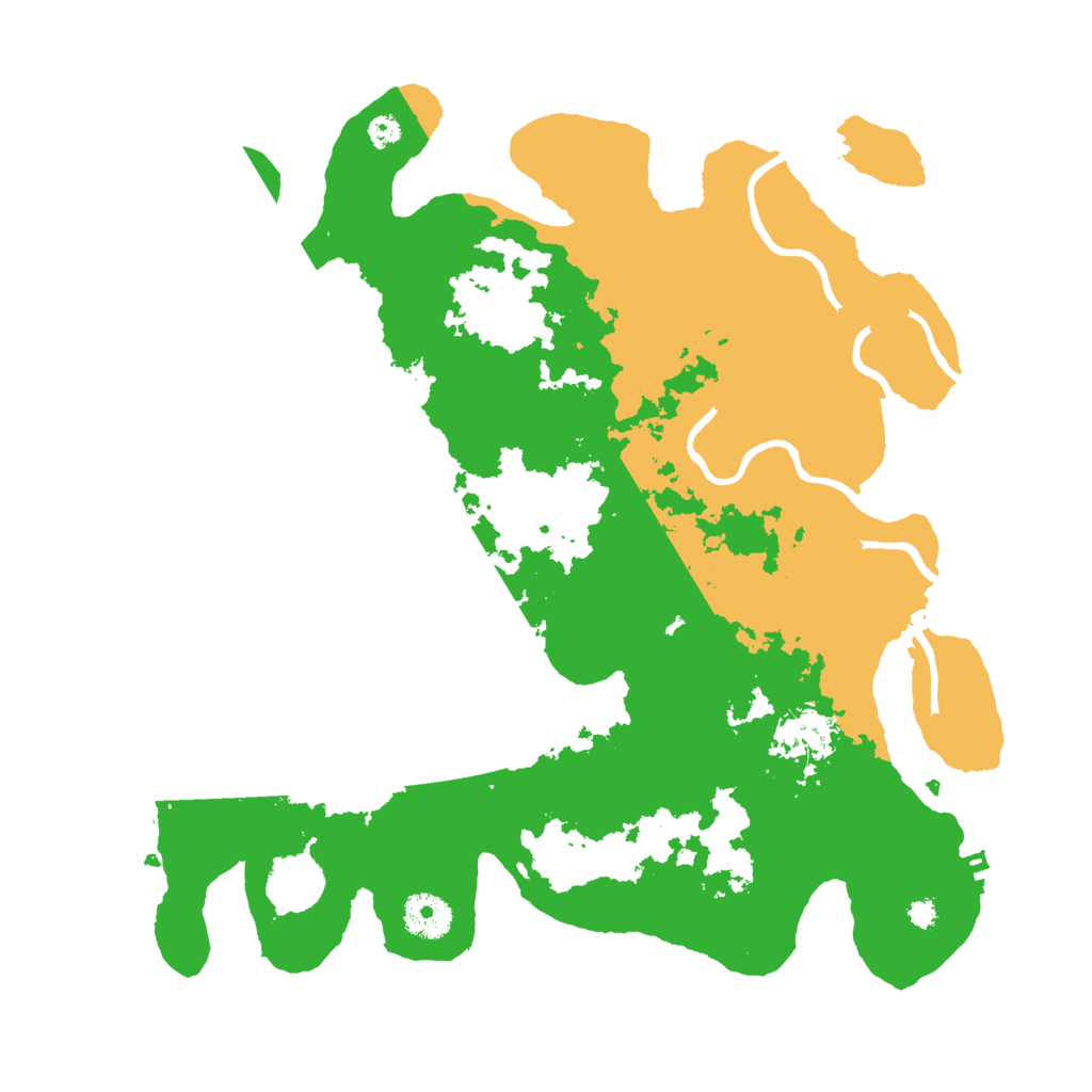 Biome Rust Map: Procedural Map, Size: 3500, Seed: 462407698