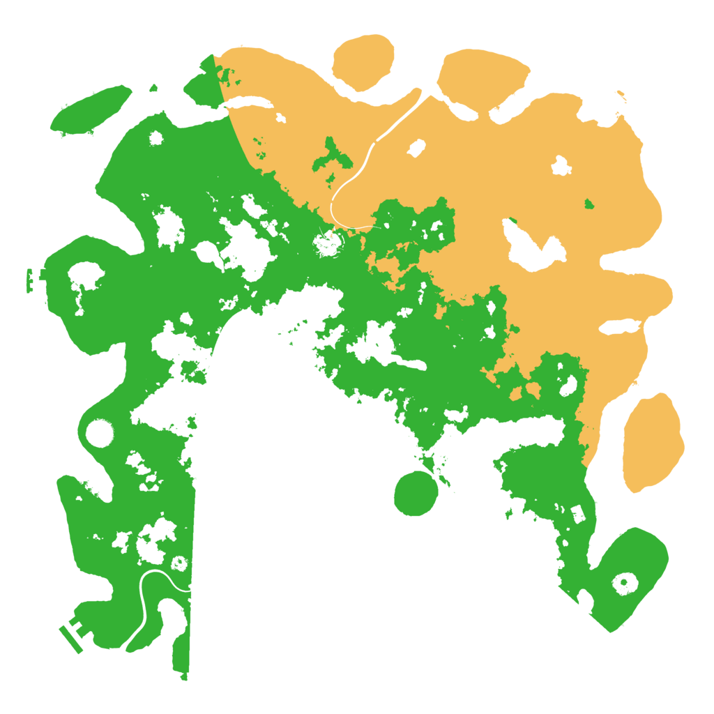 Biome Rust Map: Procedural Map, Size: 4500, Seed: 103419682