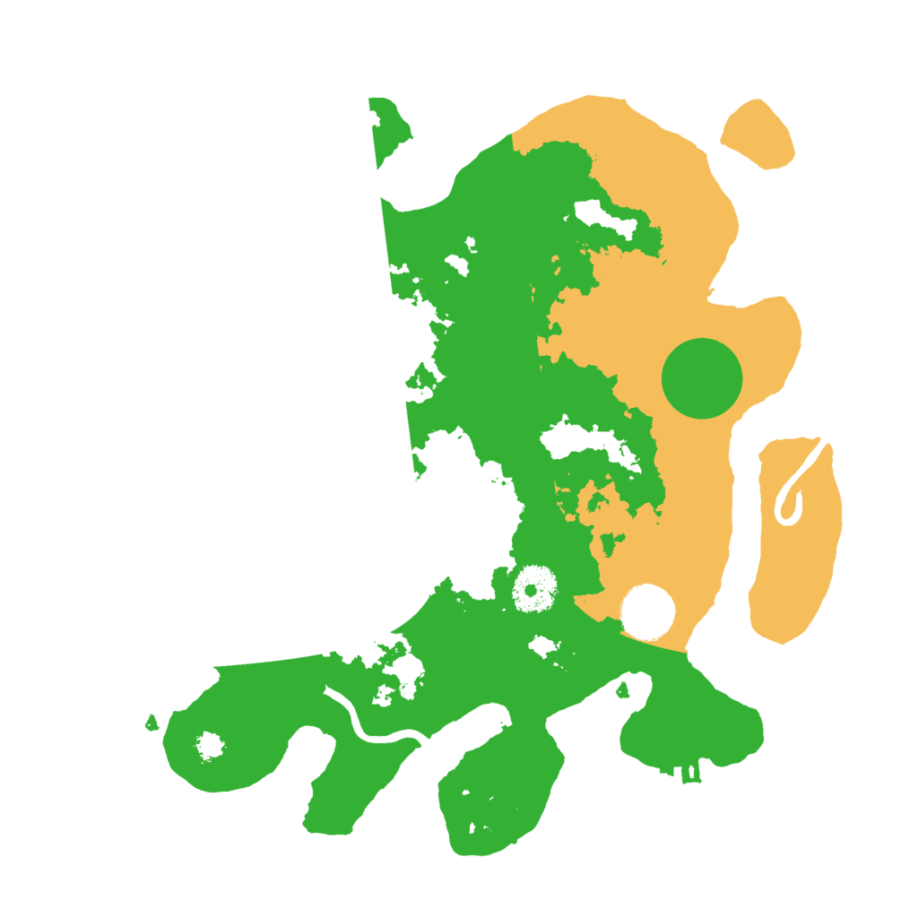 Biome Rust Map: Procedural Map, Size: 3000, Seed: 412321