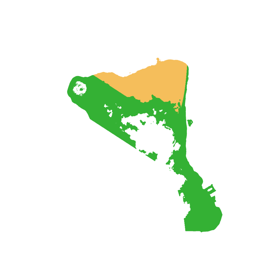 Biome Rust Map: Procedural Map, Size: 2000, Seed: 4122