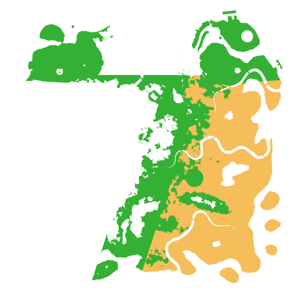 Biome Rust Map: Procedural Map, Size: 4500, Seed: 3245245