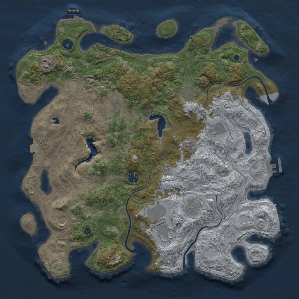 Rust Map: Procedural Map, Size: 4250, Seed: 415, 15 Monuments