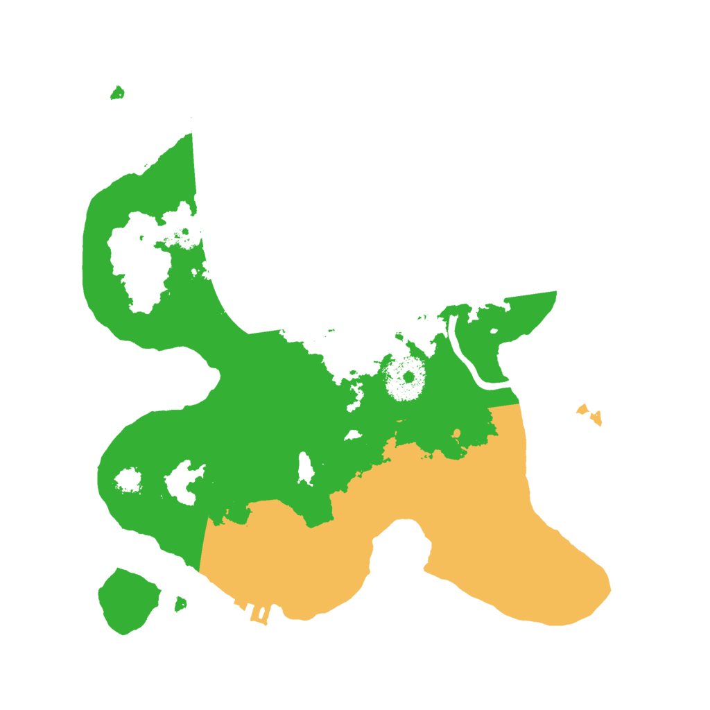 Biome Rust Map: Procedural Map, Size: 2500, Seed: 58