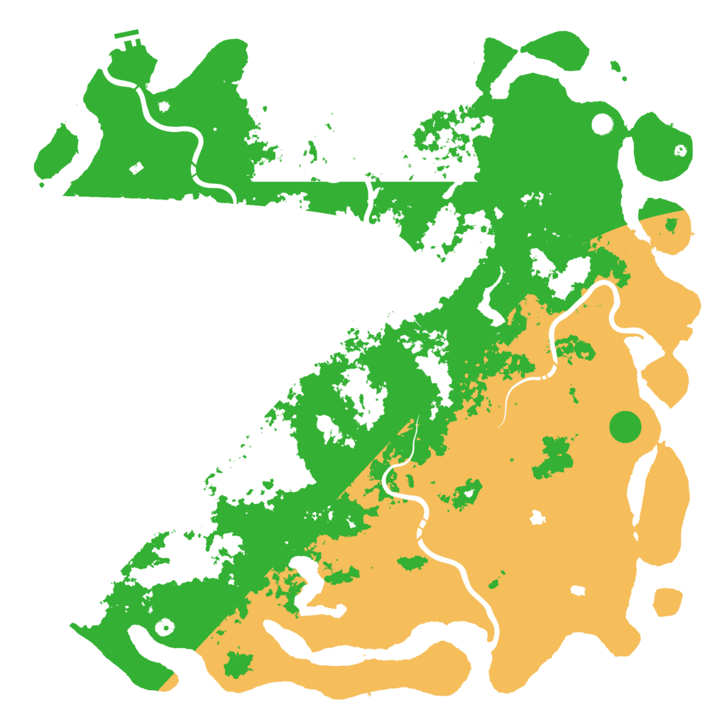 Biome Rust Map: Procedural Map, Size: 6000, Seed: 337230316