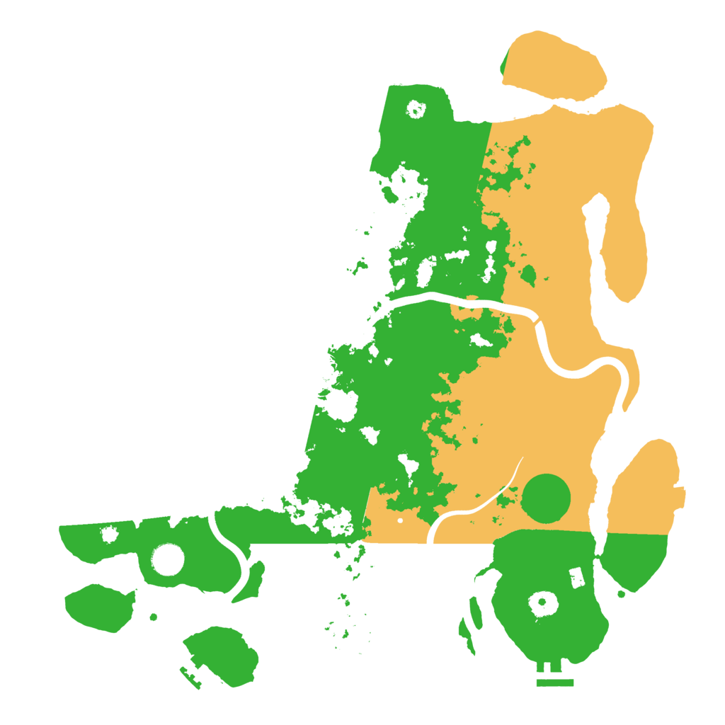 Biome Rust Map: Procedural Map, Size: 3950, Seed: 90851194