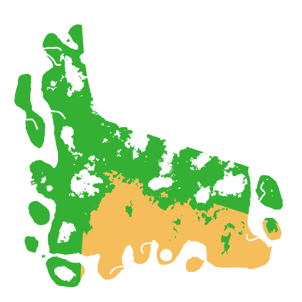 Biome Rust Map: Procedural Map, Size: 4400, Seed: 666111