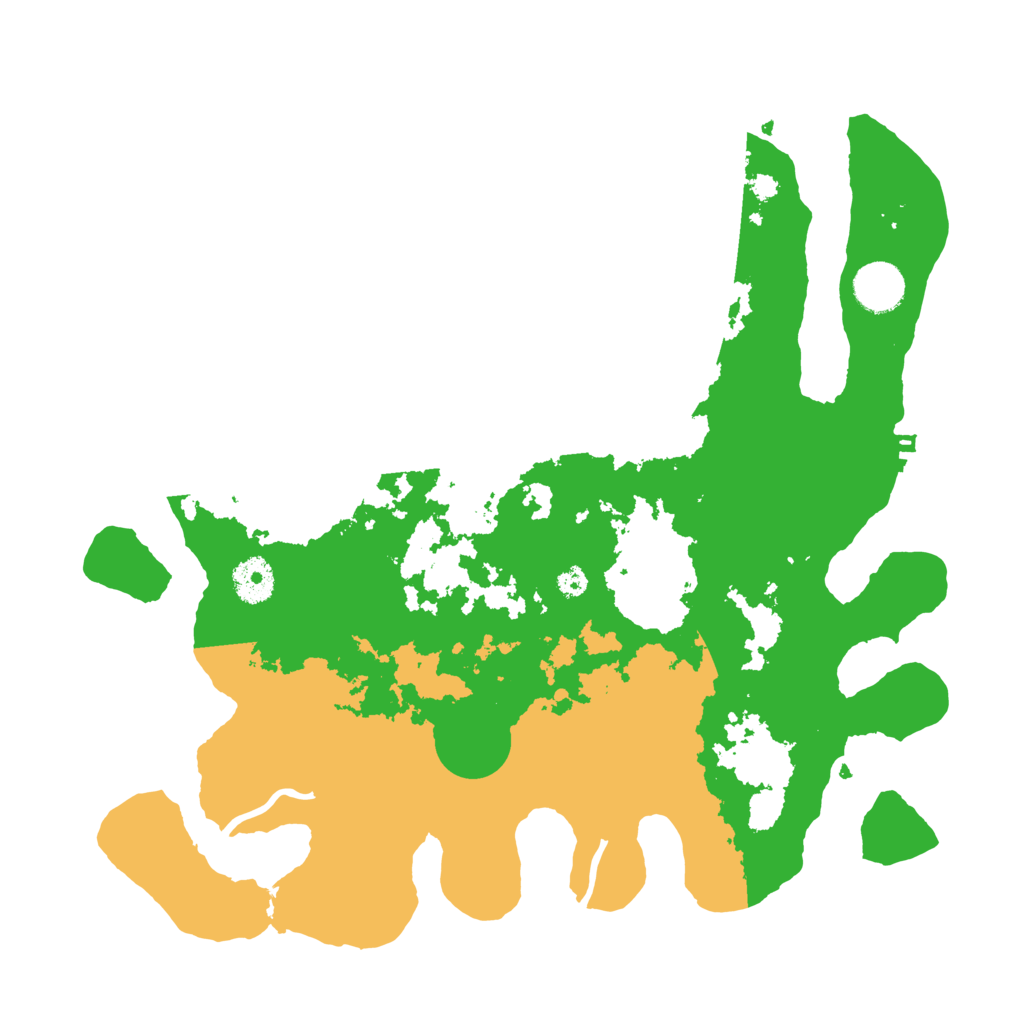 Biome Rust Map: Procedural Map, Size: 3550, Seed: 96874423