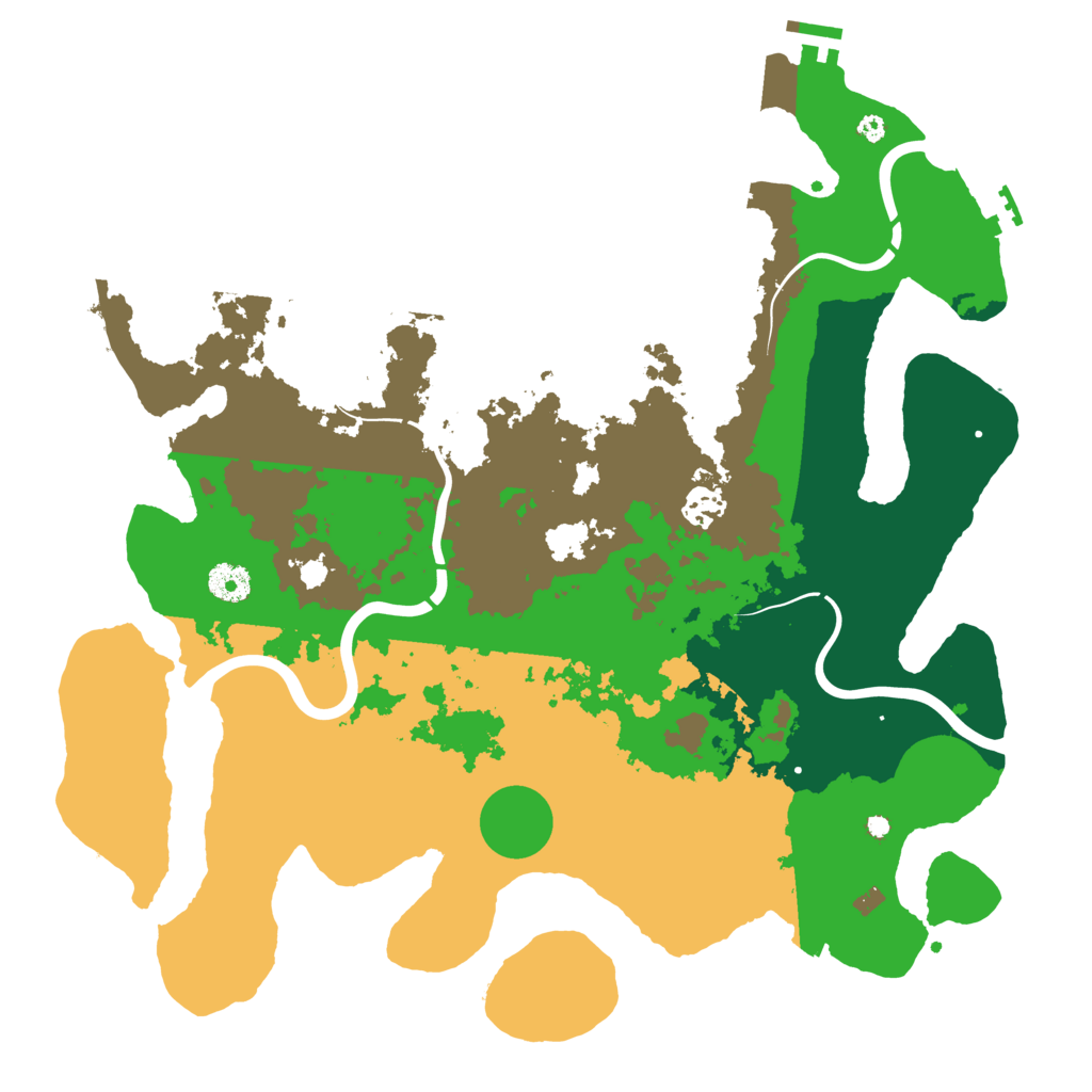 Biome Rust Map: Procedural Map, Size: 3950, Seed: 96544542