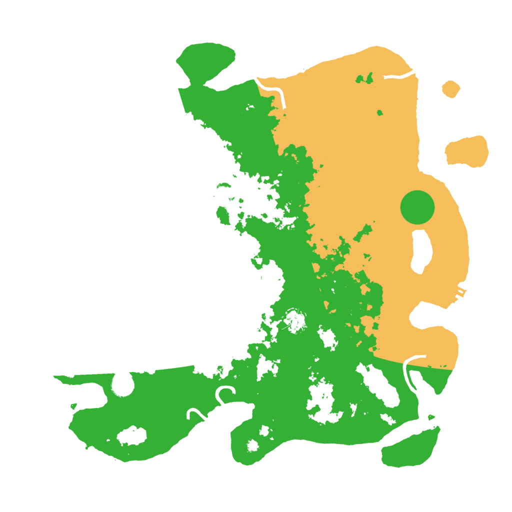 Biome Rust Map: Procedural Map, Size: 3950, Seed: 44001155