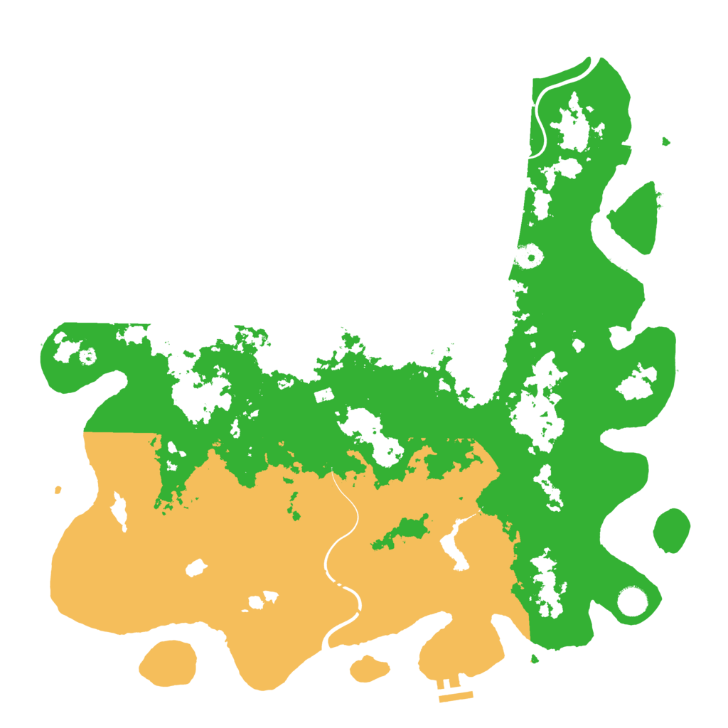 Biome Rust Map: Procedural Map, Size: 4300, Seed: 52469168