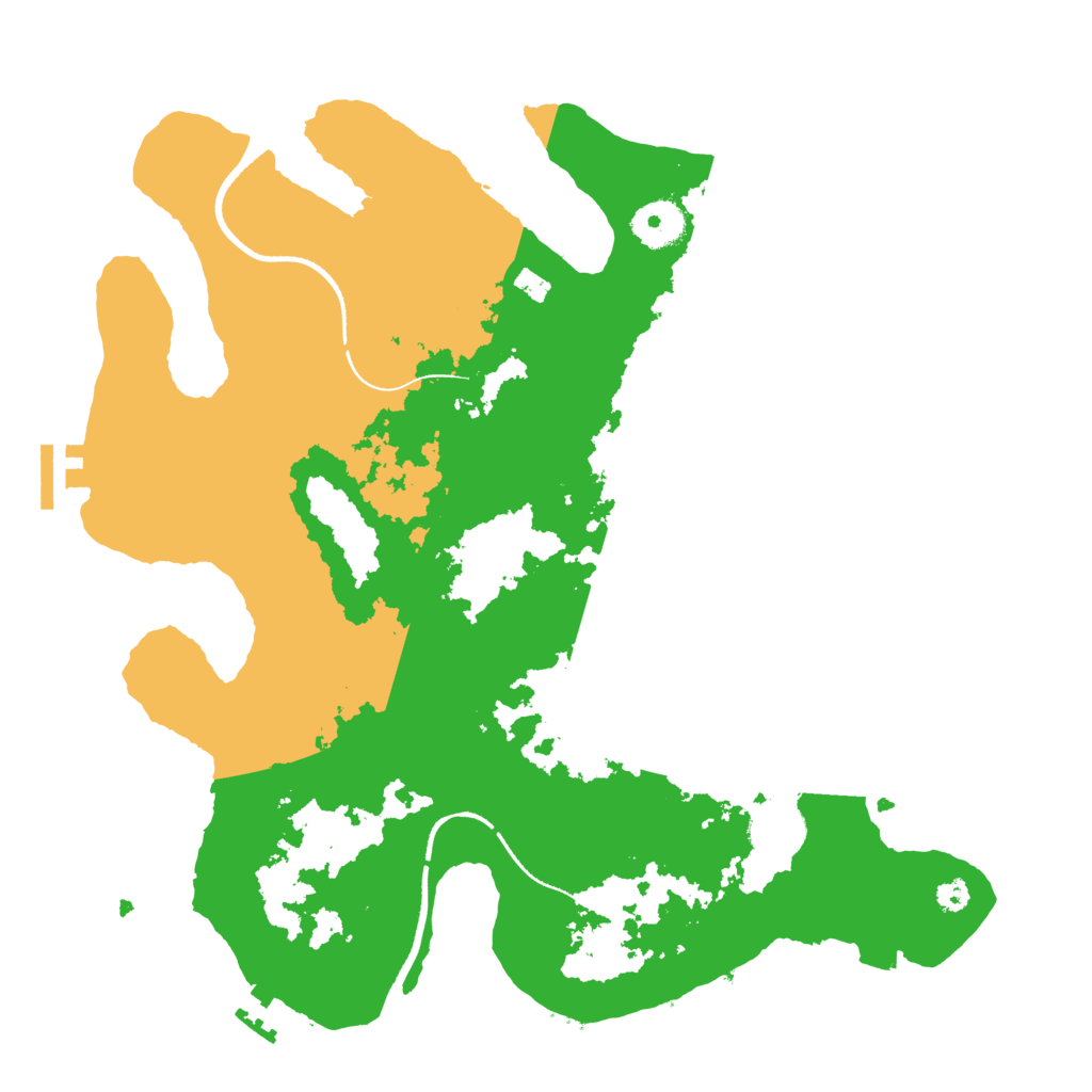 Biome Rust Map: Procedural Map, Size: 3400, Seed: 67713535