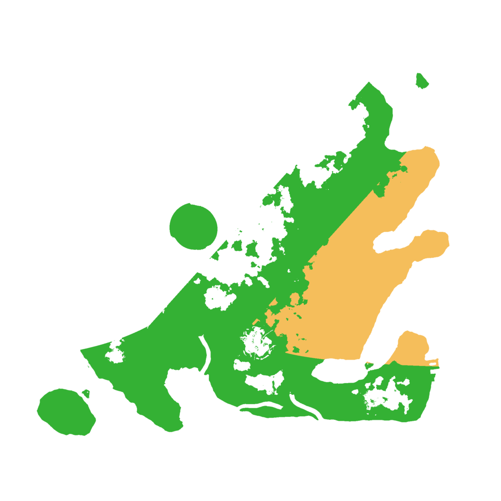 Biome Rust Map: Procedural Map, Size: 3000, Seed: 25109