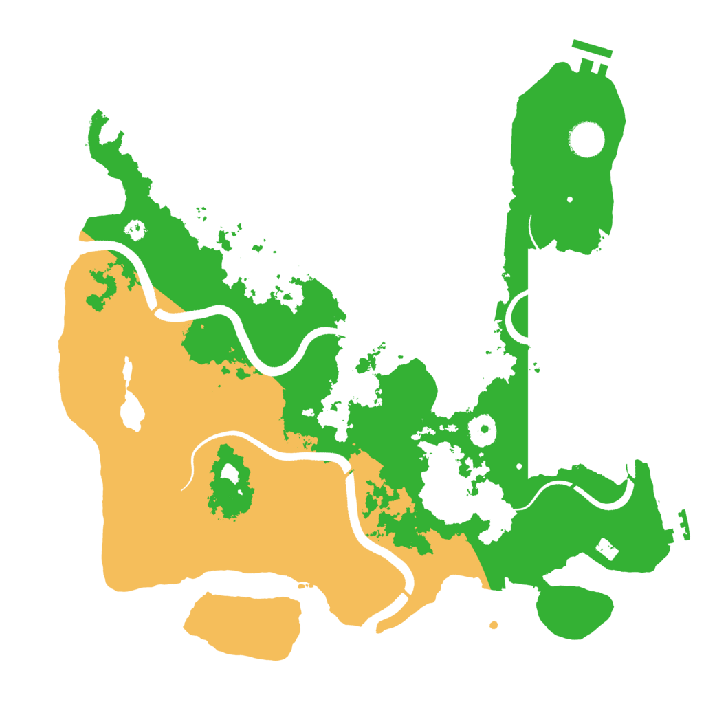 Biome Rust Map: Procedural Map, Size: 3500, Seed: 503243144