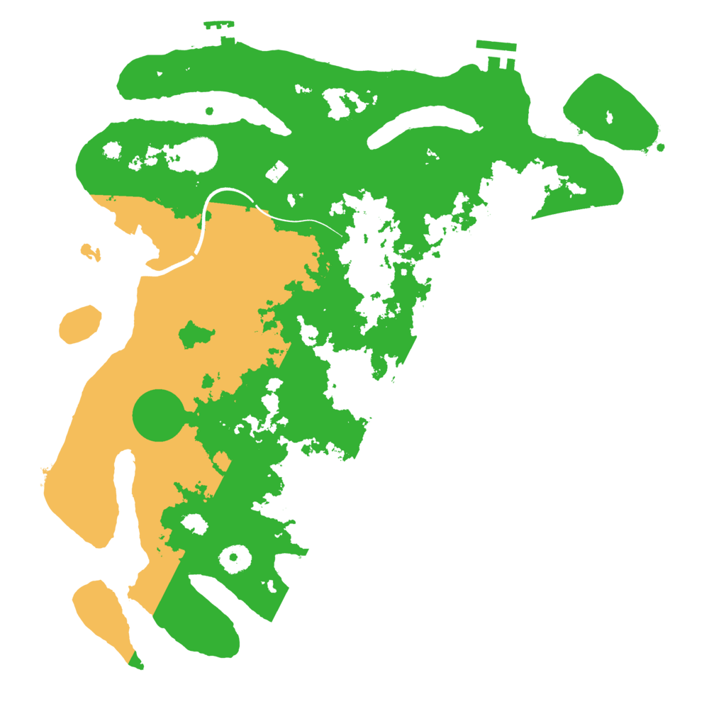 Biome Rust Map: Procedural Map, Size: 3650, Seed: 92880296