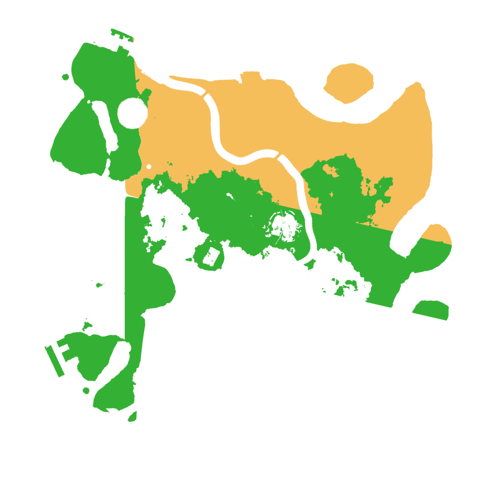 Biome Rust Map: Procedural Map, Size: 3000, Seed: 17142