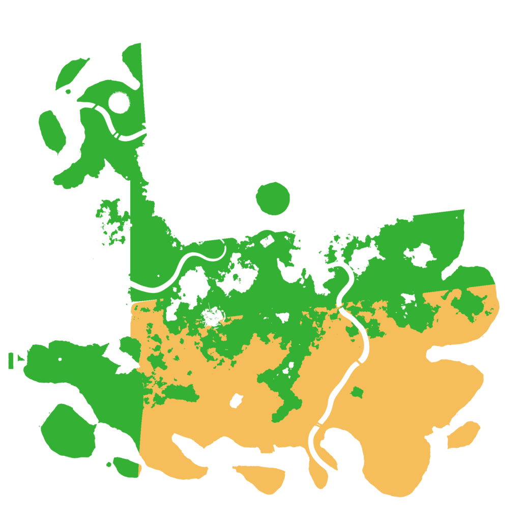 Biome Rust Map: Procedural Map, Size: 4300, Seed: 76936225