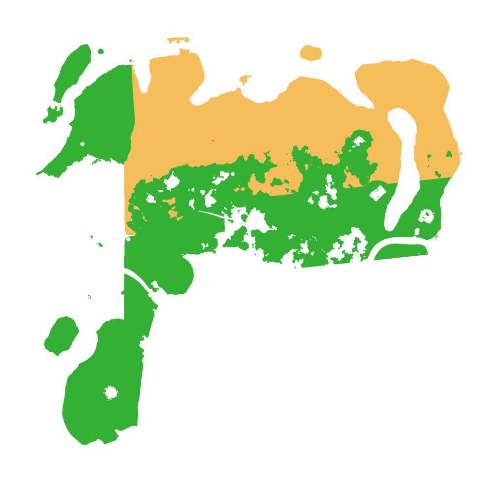 Biome Rust Map: Procedural Map, Size: 3500, Seed: 12416850