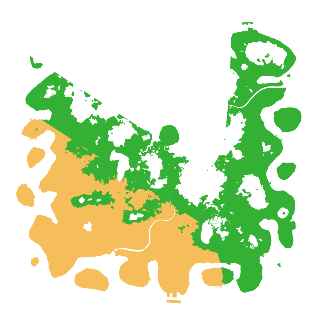 Biome Rust Map: Procedural Map, Size: 4400, Seed: 33926932