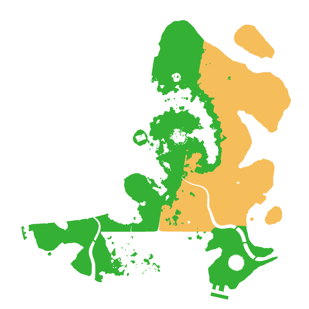 Biome Rust Map: Procedural Map, Size: 3500, Seed: 98795646