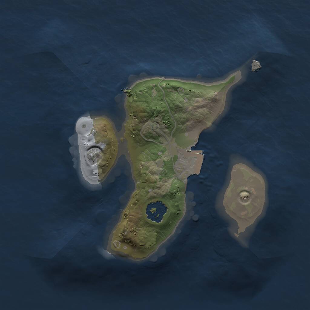 Rust Map: Procedural Map, Size: 1500, Seed: 17777, 1 Monuments