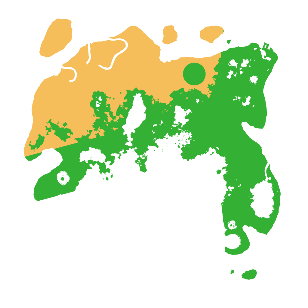 Biome Rust Map: Procedural Map, Size: 3600, Seed: 95620977