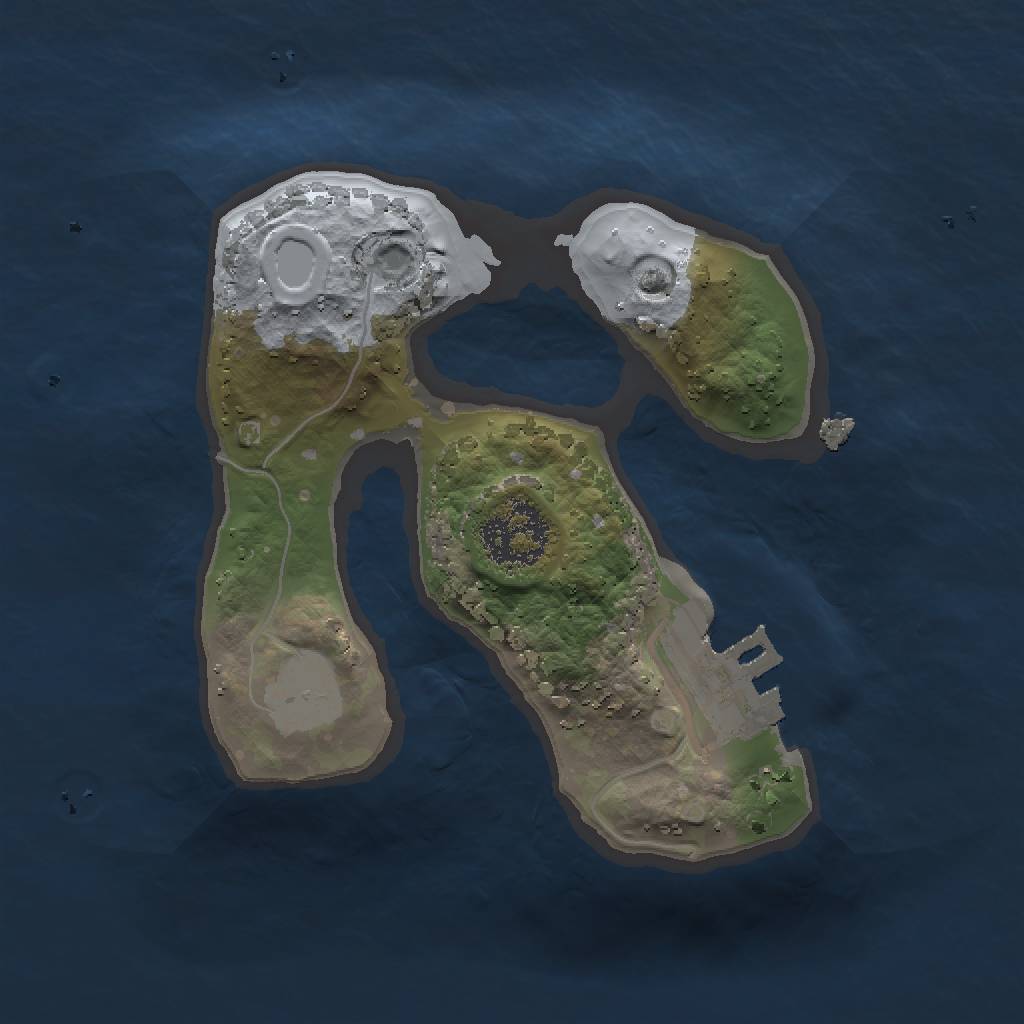 Rust Map: Procedural Map, Size: 1500, Seed: 2281337, 4 Monuments