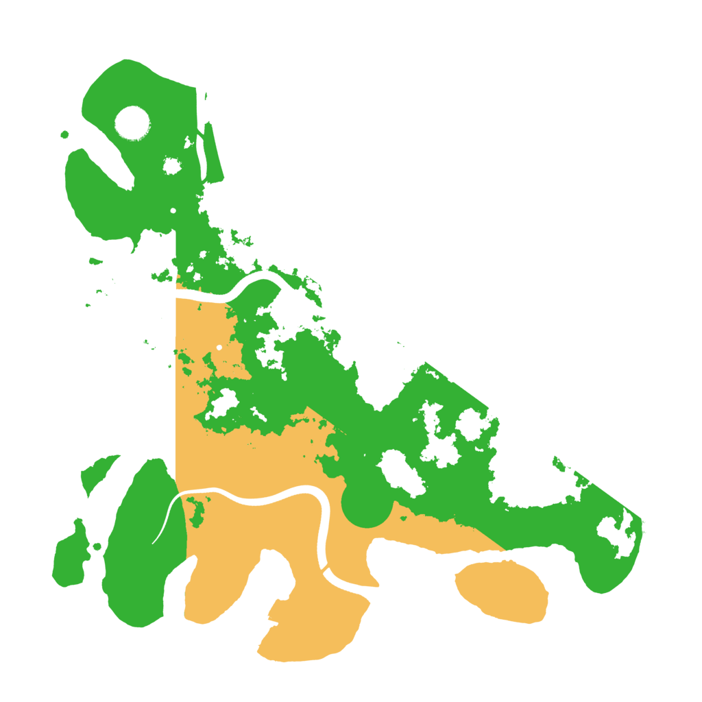 Biome Rust Map: Procedural Map, Size: 3600, Seed: 56889788